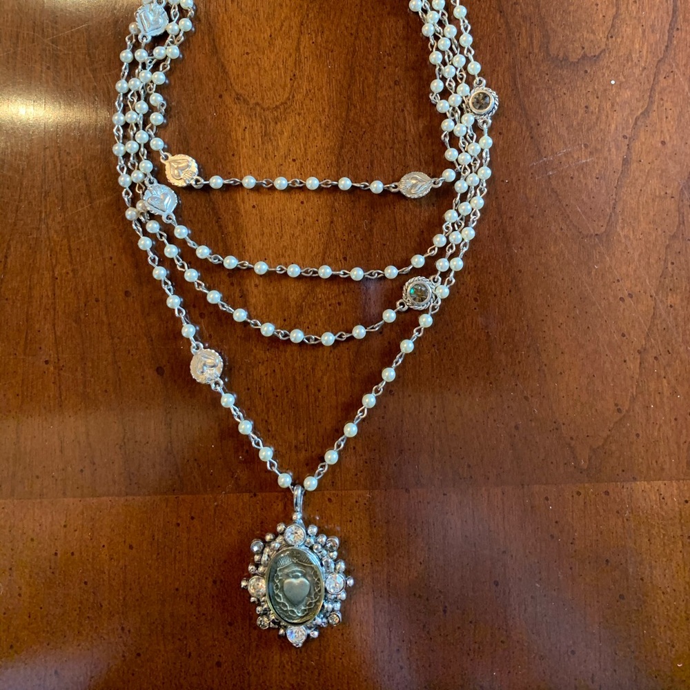 Triple strand necklace